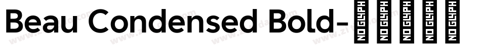 Beau Condensed Bold字体转换